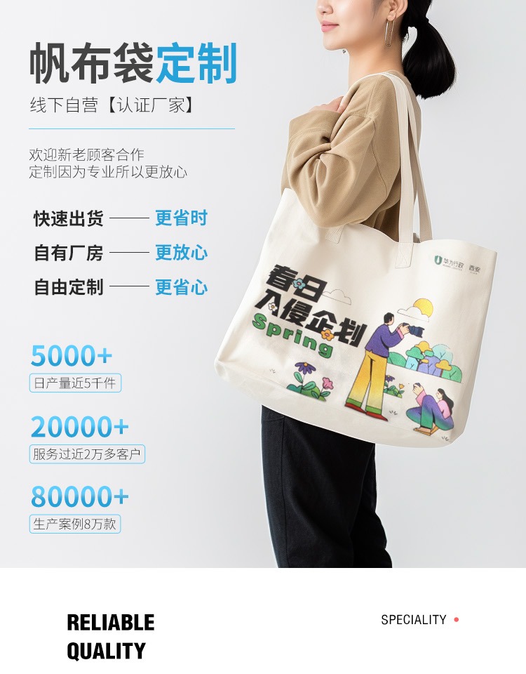 阜新市探索绿色时尚新风尚：凯森源头帆布袋厂家的耐用帆布袋